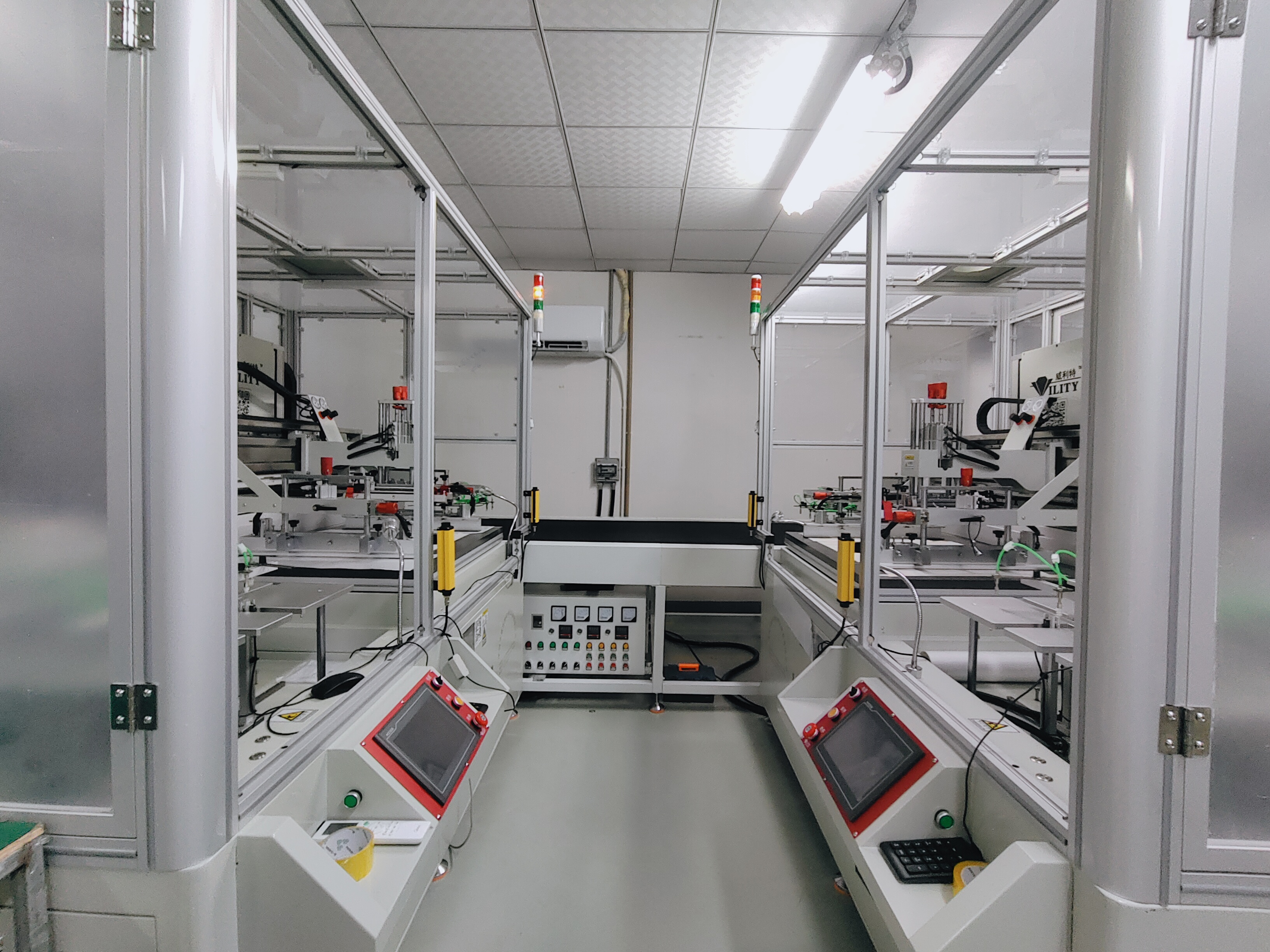 Semi-automatic screen printing machine
